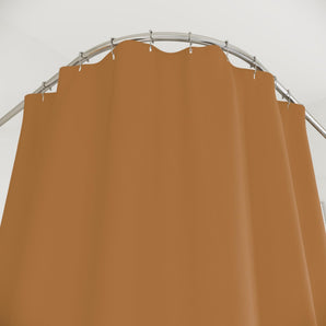Brown Polyester Shower Curtain - Sandy Vans