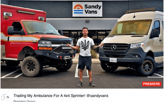 Brandon Gross Reviews Sandy Vans - Road tripping with Vaniel Craig - Sandy Vans