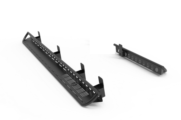 SV Sprinter Van Side Steps, driver and passenger aluminum running boards in textured black powder coat