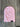 Pink knit beanie with Sandy Vans logo tag on wood floor