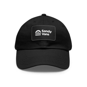 Dad Hat with Leather Patch (Rectangle) - Sandy Vans