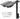 Lagun Table System in black with leg, arm, table plate, bracket and bolt kit