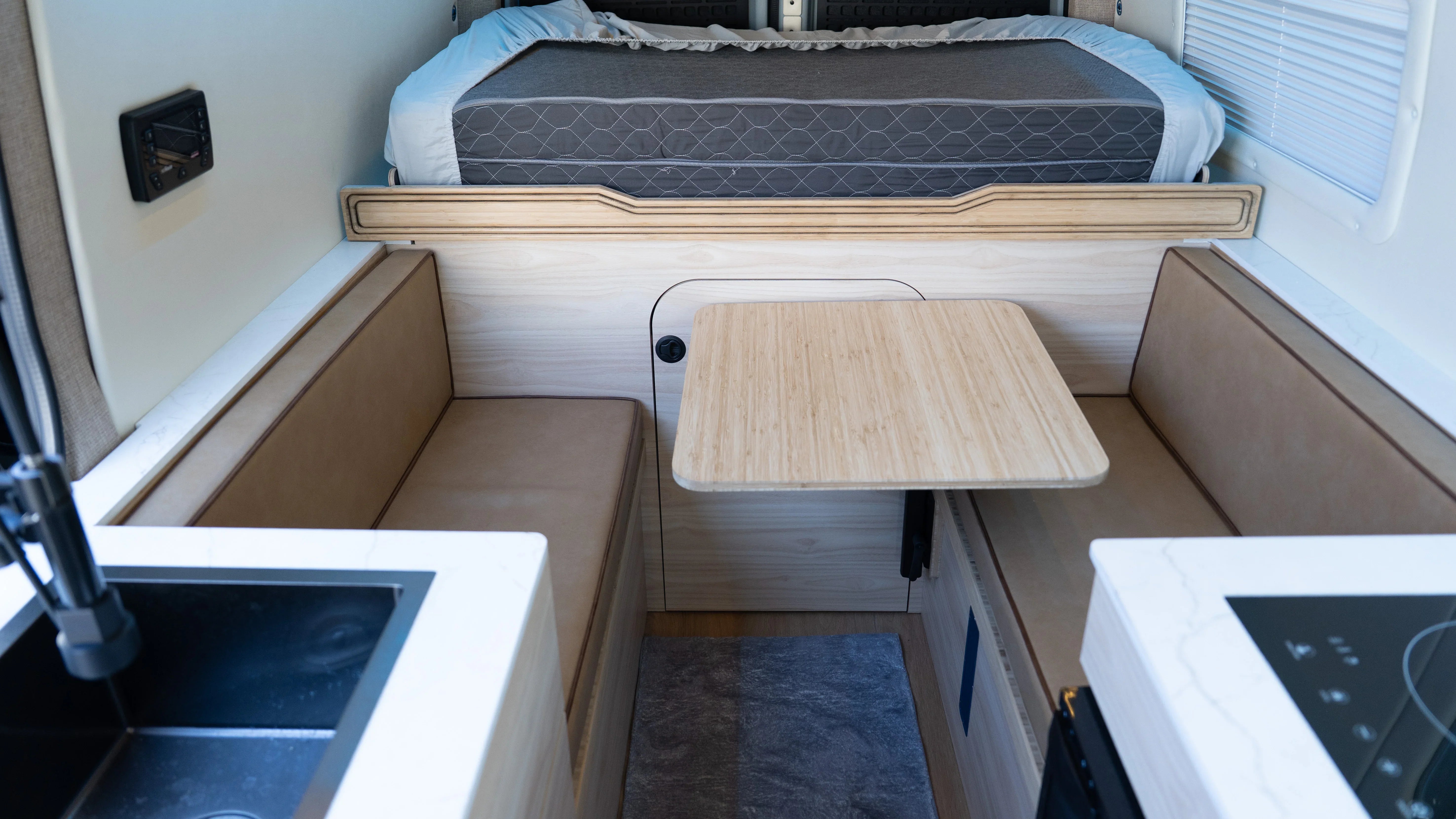 Sand Color Sprinter Van Aquavan - Custom Sprinter Van | Sandy Vans
