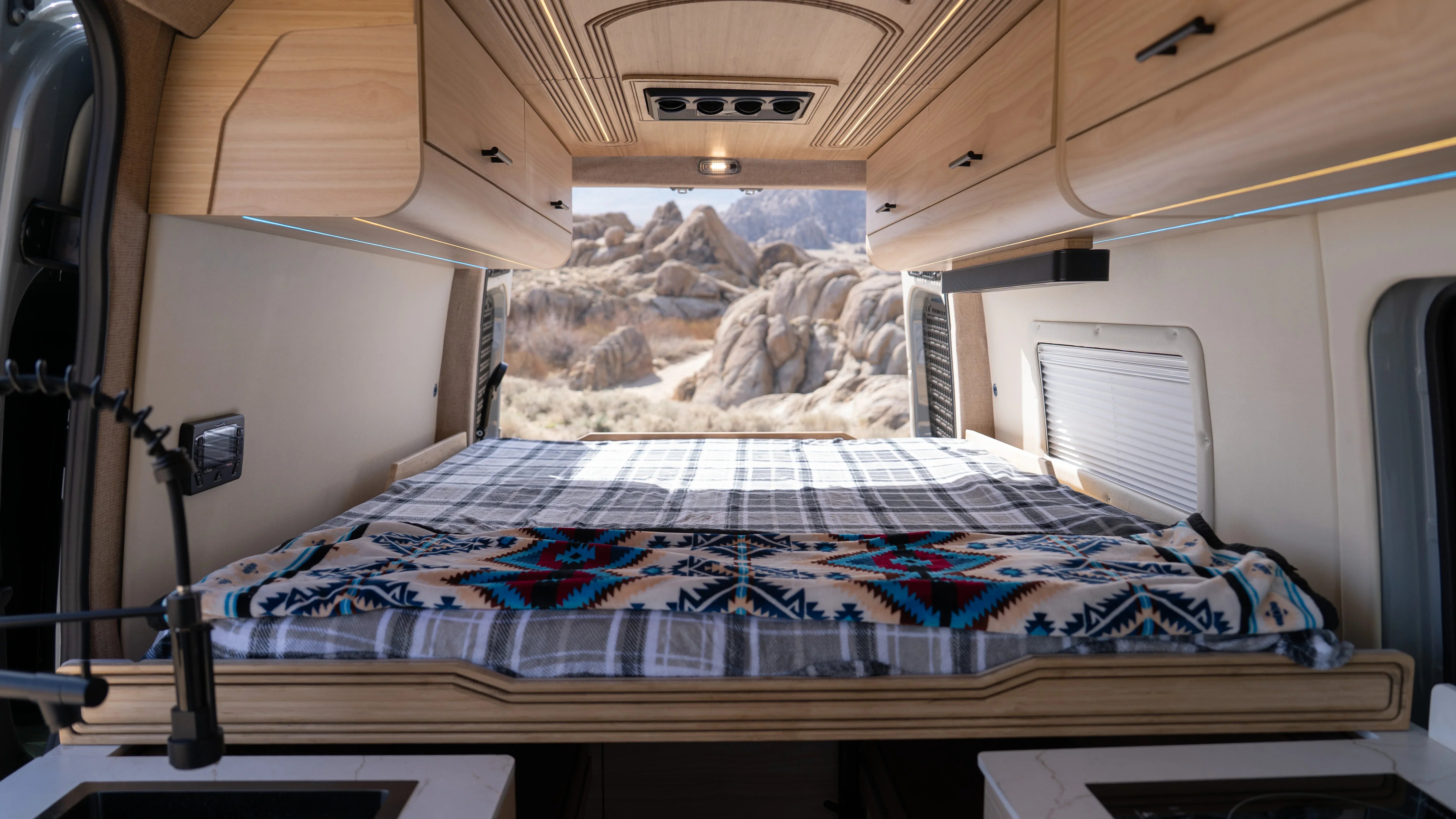 Sand Color Sprinter Van Aquavan - Custom Sprinter Van | Sandy Vans