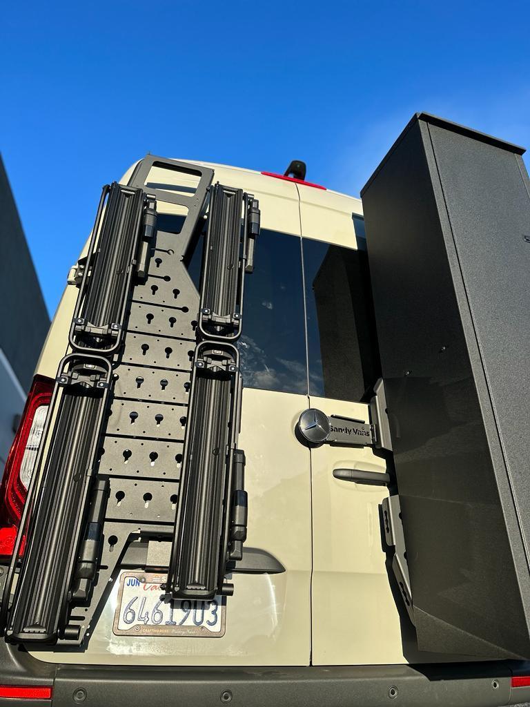 Overland Sprinter Rear Door Rack Sprinter Van Rear Door Rack | No-Drill DIY | 2019+ VS30 – Sandy Vans