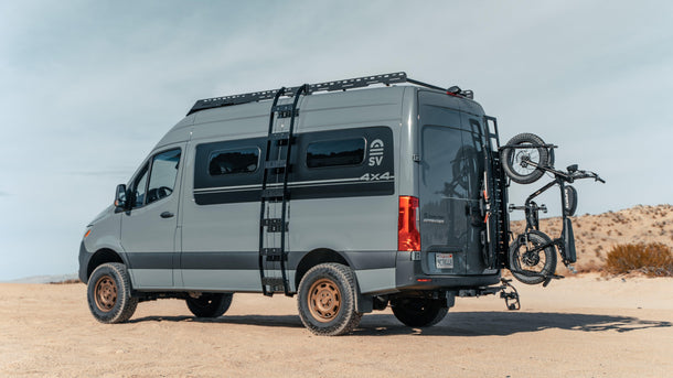 Sprinter Van Rear Door Rack | No-Drill DIY | 2019+ VS30 – Sandy Vans
