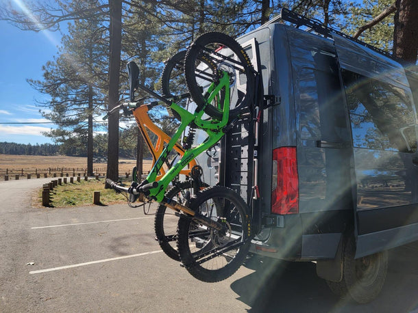 Sprinter Van Rear Door Rack | No-Drill DIY | 2019+ VS30 – Sandy Vans
