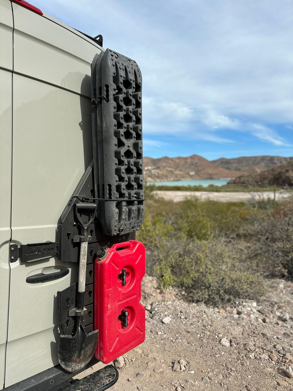 Sprinter Van Rear Door Rack | No-Drill DIY | 2019+ VS30 – Sandy Vans