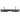 The Stern Sprinter rear step, black aluminum step plate with two mounting posts, on a black background